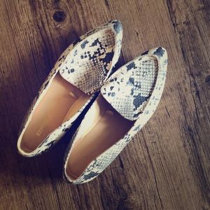 Express snake print flats